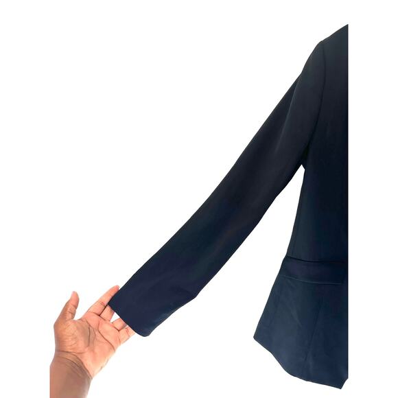 J.Crew 365 Black Preppy Academia Double Breasted Jacket Blazer Size 8 Tall - Picture 5 of 13